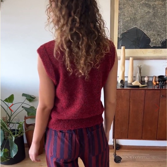 Aggie Knit Vest DAMSON MADDER SZ 14 - Picture 5 of 8